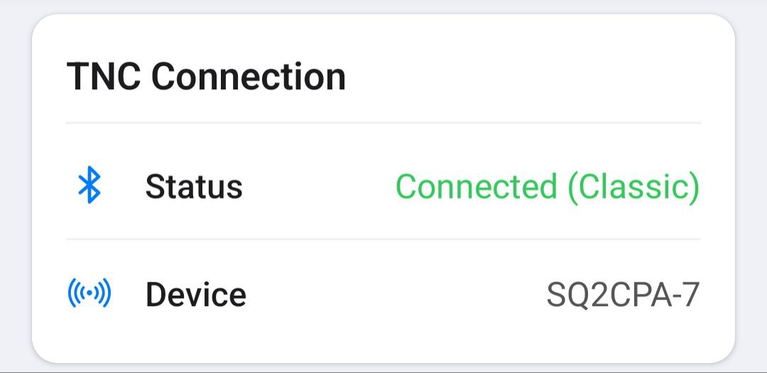 TNC Connection Info