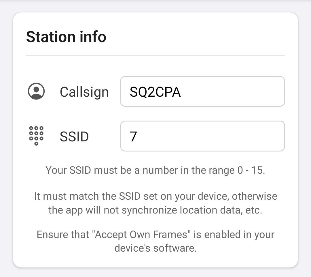 Station Info Settings